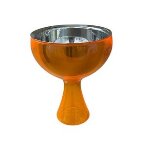 Alessi miriam Mirri big love orange lucite stainless steel ice cream bowl goblet